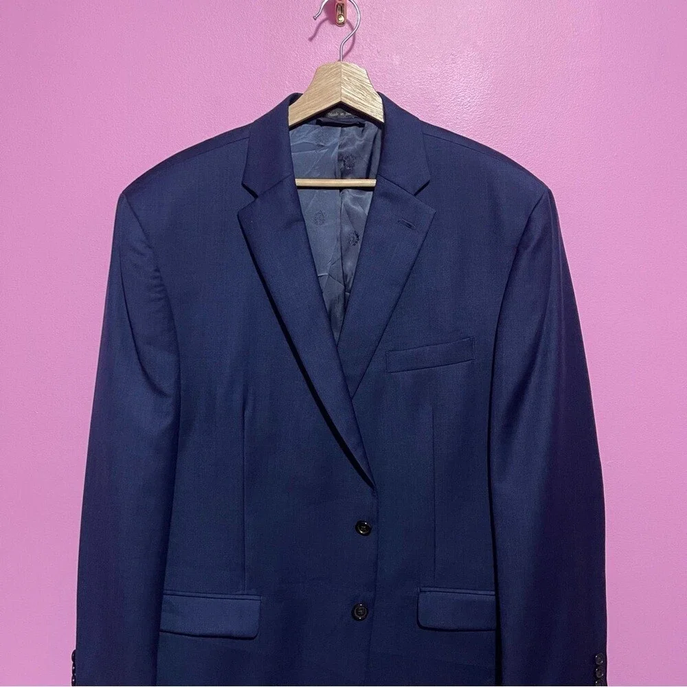 Lauren Ralph‎ Lauren Vintage Navy Wool Blazer Jacket Men’s 46R